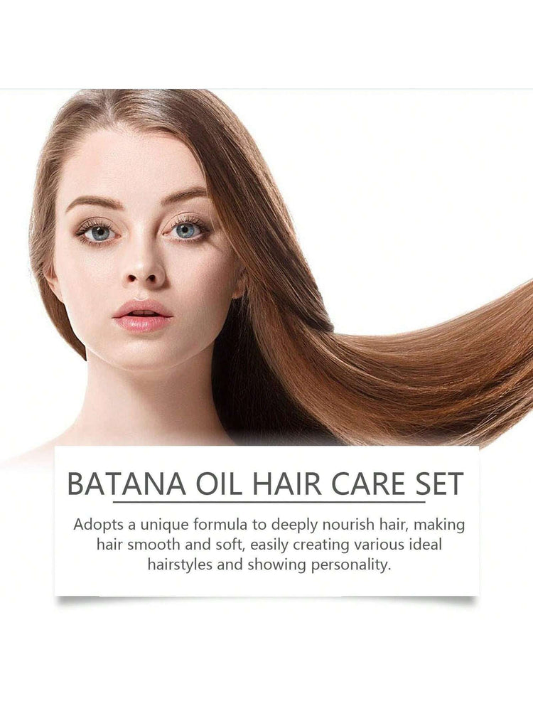 Batana Oil Volumizing Hair Care Set – 3-In-1 Fullness & Shine Boost Volume + Nourish + Glow
