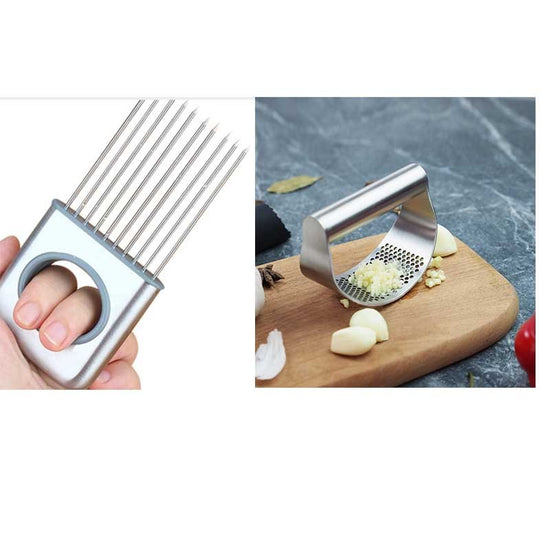 Multi-function Manual Garlic Presser