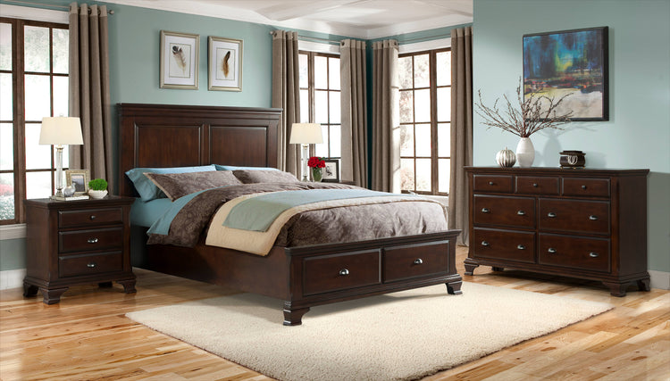 Brinley Cherry Nightstand - Cherry--Rambla Store