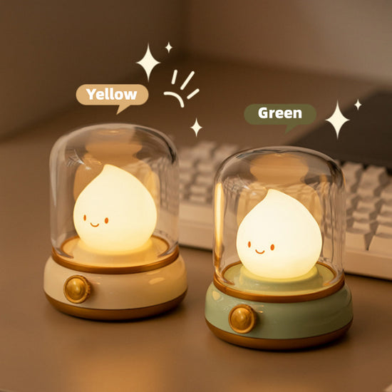 Retro Small Night Lamp Bedroom With Bed Headlights