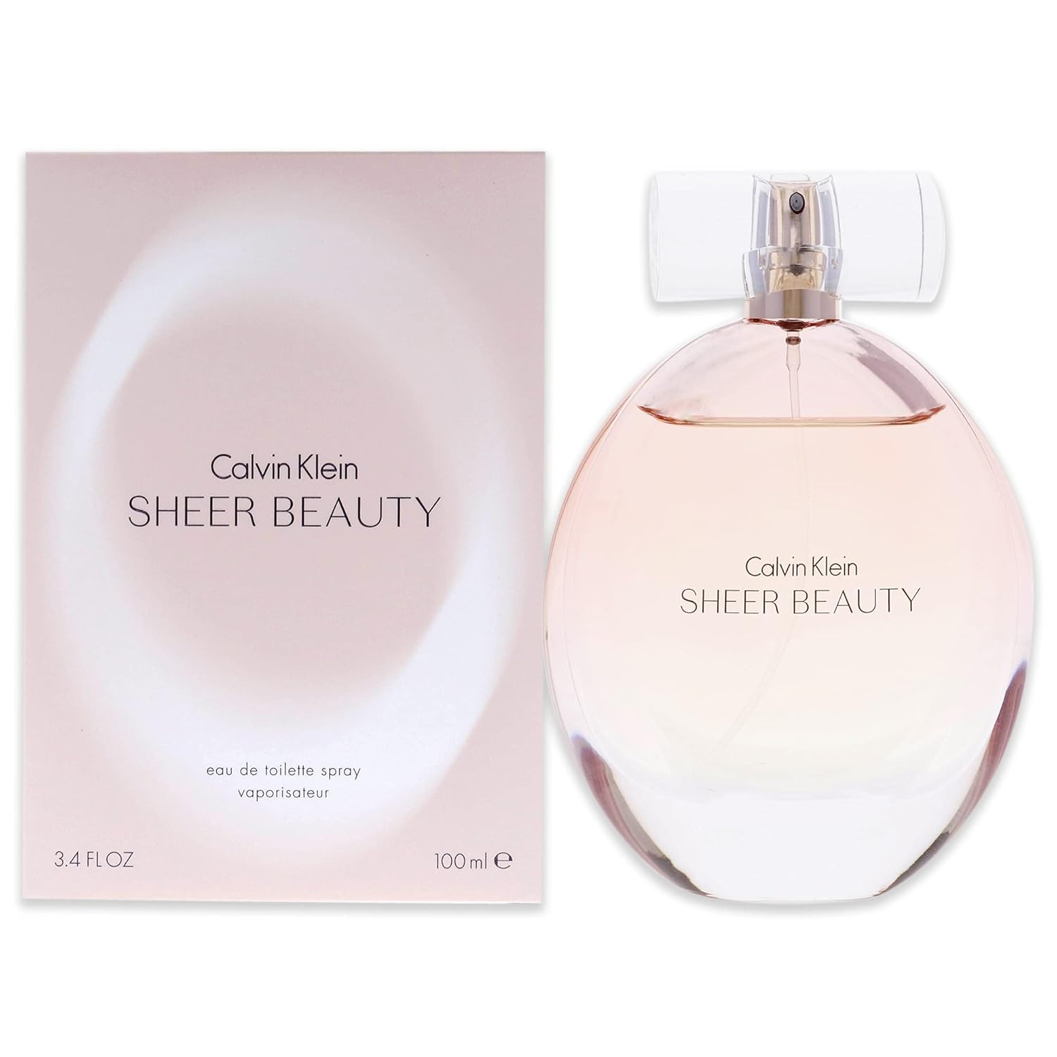 Sheer Beauty by Calvin Klein Eau De Toilette Spray for Women, 3.4 oz.