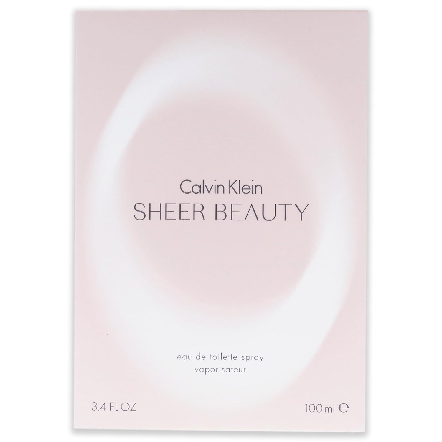 Sheer Beauty by Calvin Klein Eau De Toilette Spray for Women, 3.4 oz.