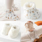 Warm F𝐮r Baby Boots Baby Boys Girls Fleece Knit Winter Warm Snow Soft Sole 𝐂rib Shoes Winter Booties for Newborn.
