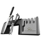 A Four-in-one Family Uses A Sharpener To Sharpen A Kitchen Knife-0-Rambla Store