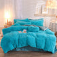 Luxury Thick Fleece Duvet Cover Queen King Winter Warm Bed Quilt Cover Pillowcase Fluffy Plush Shaggy Bedclothes Bedding Set Winter Body Keep Warm