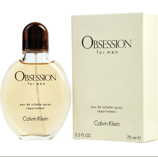 Obsession for Men by Calvin Klein Eau de Toilette Spray 2.5 Oz FL EDT-Long Lasting Fragrance