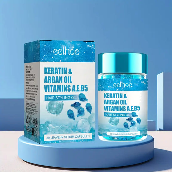 Keratin Hair Care - Gentle, Argan Oil & Vitamin E Enriched 30 Capsules