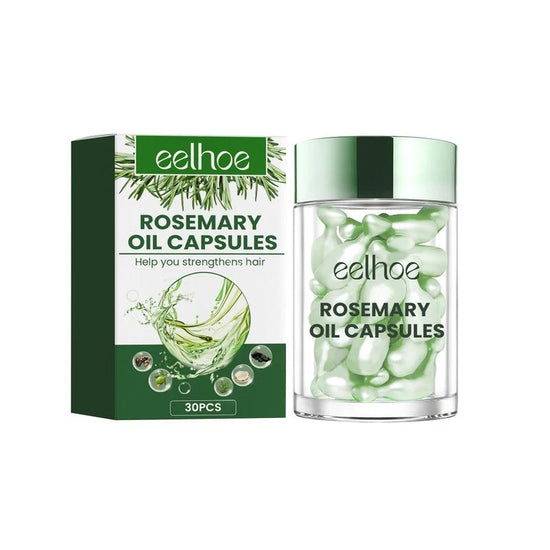 Strengthen Hair with Eelhoe Rosemary Oil Capsules - 30 Day Supply. No Rinse