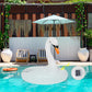  Floating Pool Lights,Solar Inflatable Swan Pool Floats with 3 Modes,Waterproof Glow in the Dark Inflatable Solar Powered Swan Pool Lights for Swimming Pool,Party,Garden,Patio,Outdoor Decor.