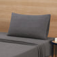 Extra Soft Jersey Bed Sheet Set for Adults, Twin XL, Charcoal, 3-Piece Set