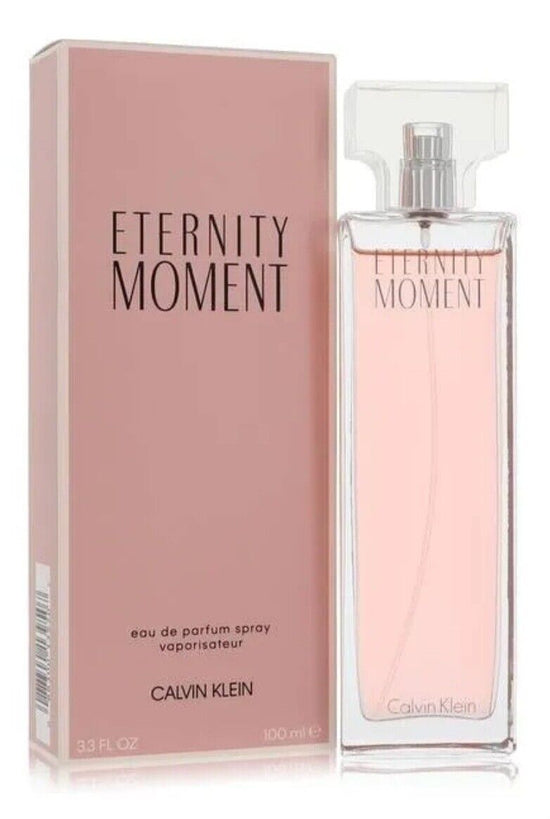 Eternity Moment by Calvin Klein Eau De Parfum Spray 3.3 oz For Women